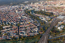 Gebhardstr train station and Zoological Garden in the district Beiertheim-Bulach in Karlsruhe in the state Baden-Wuerttemberg, Germany