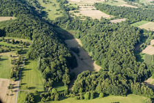 Kettelbachtal Nature Reserve in the district Obernhausen in Birkenfeld in the state Baden-Wuerttemberg, Germany from above