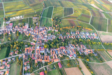 Oblique view of Dierbach in the state Rhineland-Palatinate, Germany