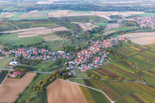 Drone image of Oberhausen in the state Rhineland-Palatinate, Germany