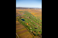 Aerial photograpy of Grounds of the Golf course at Golfgarten Deutsche Weinstrasse - Dackenheim - GOLF absolute in Dackenheim in the state Rhineland-Palatinate, Germany