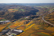 Aerial photograpy of Neuleiningen in the state Rhineland-Palatinate, Germany