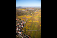 Battenberg in the state Rhineland-Palatinate, Germany from above