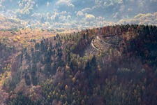 Paragliding launch site in Leinsweiler in the state Rhineland-Palatinate, Germany