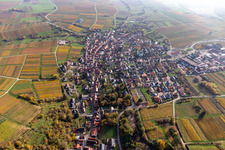 District Schweigen in Schweigen-Rechtenbach in the state Rhineland-Palatinate, Germany out of the air