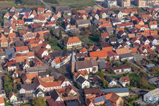 Church building in the village of in Schweigen in the state Rhineland-Palatinate, Germany