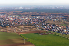 Aerial photograpy of Development area K2 in Kandel in the state Rhineland-Palatinate, Germany