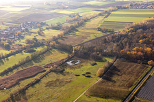 Billigheimer Bruch, Erlenbachtal between Barbelroth, Hergersweiler and Winden in the district Mühlhofen in Billigheim-Ingenheim in the state Rhineland-Palatinate, Germany out of the air