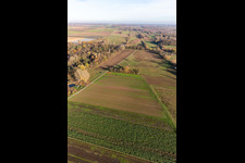 Aerial view of Billigheimer Bruch, Steinfelsbachtal between Barbelroth, Hergersweiler and Winden in Barbelroth in the state Rhineland-Palatinate, Germany