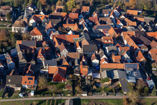 Aerial view of In the bell tithe in Winden in the state Rhineland-Palatinate, Germany