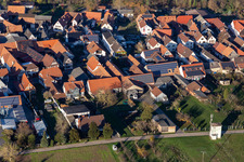 Oblique view of In the bell tithe in Winden in the state Rhineland-Palatinate, Germany