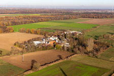 Palatino Ranch in Steinweiler in the state Rhineland-Palatinate, Germany from above
