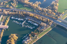 Marina Motorboat Club Kalsruhe eV in the district Knielingen in Karlsruhe in the state Baden-Wuerttemberg, Germany