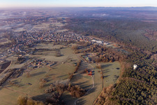 Aerial photograpy of Berg in the state Rhineland-Palatinate, Germany