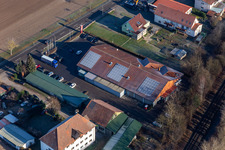 Aerial photograpy of Wasgau Fresh Market in Steinfeld in the state Rhineland-Palatinate, Germany