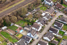 Drone image of In the rose garden in Winden in the state Rhineland-Palatinate, Germany