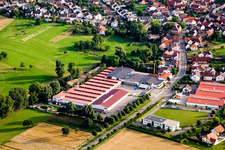 Vogelsitze GmbH, Kleinsteinbacherstraße 44 in the district Stupferich in Karlsruhe in the state Baden-Wuerttemberg, Germany from a drone