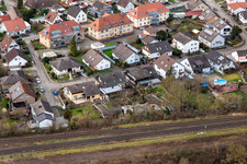 Aerial view of In the rose garden in Winden in the state Rhineland-Palatinate, Germany