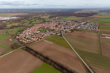 Steinweiler in the state Rhineland-Palatinate, Germany out of the air
