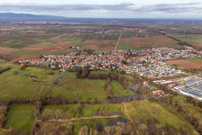 Rohrbach in the state Rhineland-Palatinate, Germany from the drone perspective