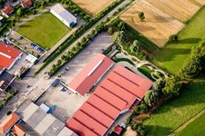Drone image of Vogelsitze GmbH, Kleinsteinbacherstraße 44 in the district Stupferich in Karlsruhe in the state Baden-Wuerttemberg, Germany