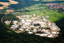Industrial and commercial area in the district Ittersbach in Karlsbad in the state Baden-Wurttemberg