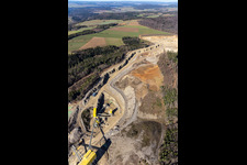 Quarry and depot Georg Mast Schotterwerk in Sulz am Eck in the state Baden-Wuerttemberg, Germany