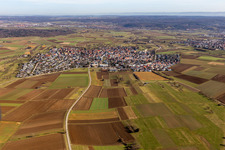 From the west in the district Oberjesingen in Herrenberg in the state Baden-Wuerttemberg, Germany