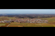 City area with outside districts and inner city area in in the state Baden-Wuerttemberg, Germany