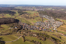 Village view in the district Dachtel in Aidlingen in the state Baden-Wuerttemberg, Germany