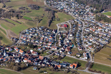 Aerial photograpy of District Dachtel in Aidlingen in the state Baden-Wuerttemberg, Germany