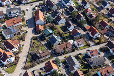 Perouser Street in the district Malmsheim in Renningen in the state Baden-Wuerttemberg, Germany