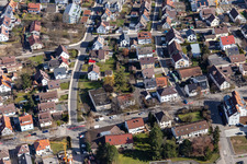 Martin Luther Street in Renningen in the state Baden-Wuerttemberg, Germany