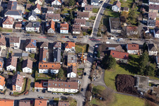 Bahnhofstr in Renningen in the state Baden-Wuerttemberg, Germany