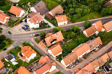 District Ittersbach in Karlsbad in the state Baden-Wuerttemberg, Germany out of the air