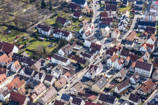 Magstadter Straße in Renningen in the state Baden-Wuerttemberg, Germany