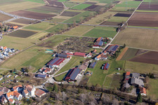 Renningen in the state Baden-Wuerttemberg, Germany from the drone perspective