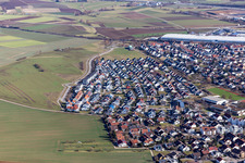 Aerial photograpy of Gärtringen in the state Baden-Wuerttemberg, Germany