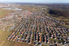 Nufringen in the state Baden-Wuerttemberg, Germany from above
