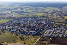 From the east in the district Affstätt in Herrenberg in the state Baden-Wuerttemberg, Germany