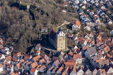 Collegiate Church on the Schlossberg above the market square in Herrenberg in the state Baden-Wuerttemberg, Germany