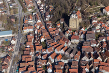 Marketplace in Herrenberg in the state Baden-Wuerttemberg, Germany