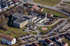 Aerial view of Hospital in Herrenberg in the state Baden-Wuerttemberg, Germany