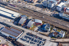 Aerial photograpy of Roman Klis Design in Herrenberg in the state Baden-Wuerttemberg, Germany