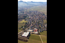 District Godramstein in Landau in der Pfalz in the state Rhineland-Palatinate, Germany from above