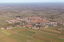 District Nußdorf in Landau in der Pfalz in the state Rhineland-Palatinate, Germany from the drone perspective