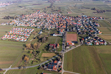 District Nußdorf in Landau in der Pfalz in the state Rhineland-Palatinate, Germany from a drone