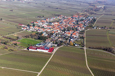 Aerial view of Roschbach in the state Rhineland-Palatinate, Germany