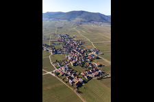Aerial photograpy of Flemlingen in the state Rhineland-Palatinate, Germany
