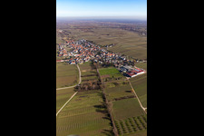 Oblique view of Roschbach in the state Rhineland-Palatinate, Germany